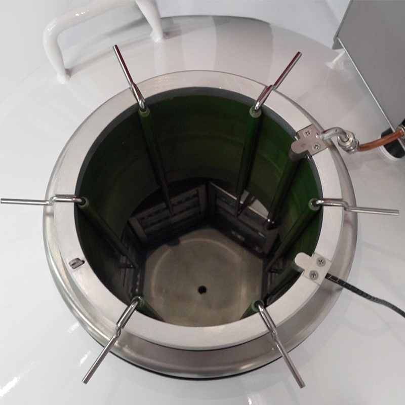 Tccryo Cryobank 2400 Cryo Nitrogen Storage Tank Compact Laboratory Freezer Dual Phase Operation Real Time Parameter Tracking Durable Liquid Nitrogen Container