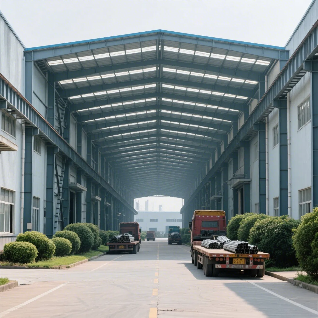 Welded Steel Space Frame with High-Strength Alloys Anti-UV Treatment CE Marked for Large-Span Canopies Airport Terminals