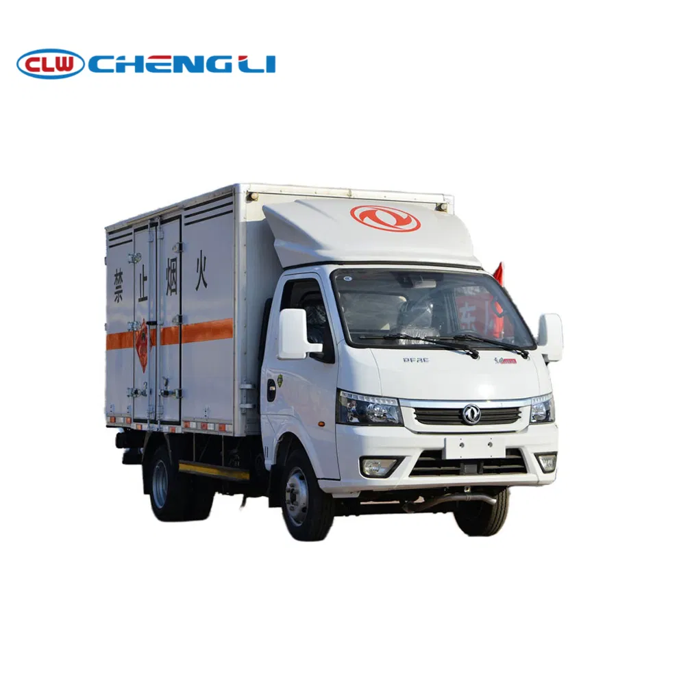 Durable Box Type Dangerous Goods Transport Vehicle Cargo Van for Flammables