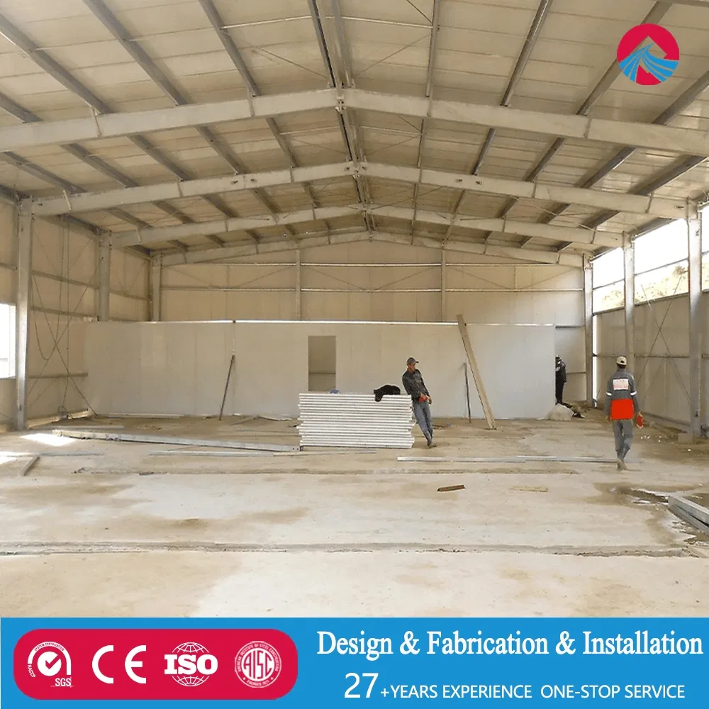 Customized Steel Structure Workshop for Auto Welding Lines with Heavy-Duty Crane Beam Antispark Coating ISO CE Certified 25-Day Completion