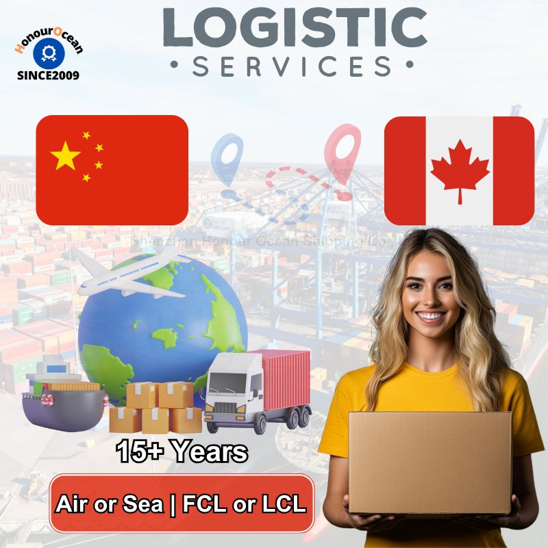 Cheaper Logistics Services Provider Freight Forwarding Door to Door Delivery Shipping Agent From China to Canada by Sea