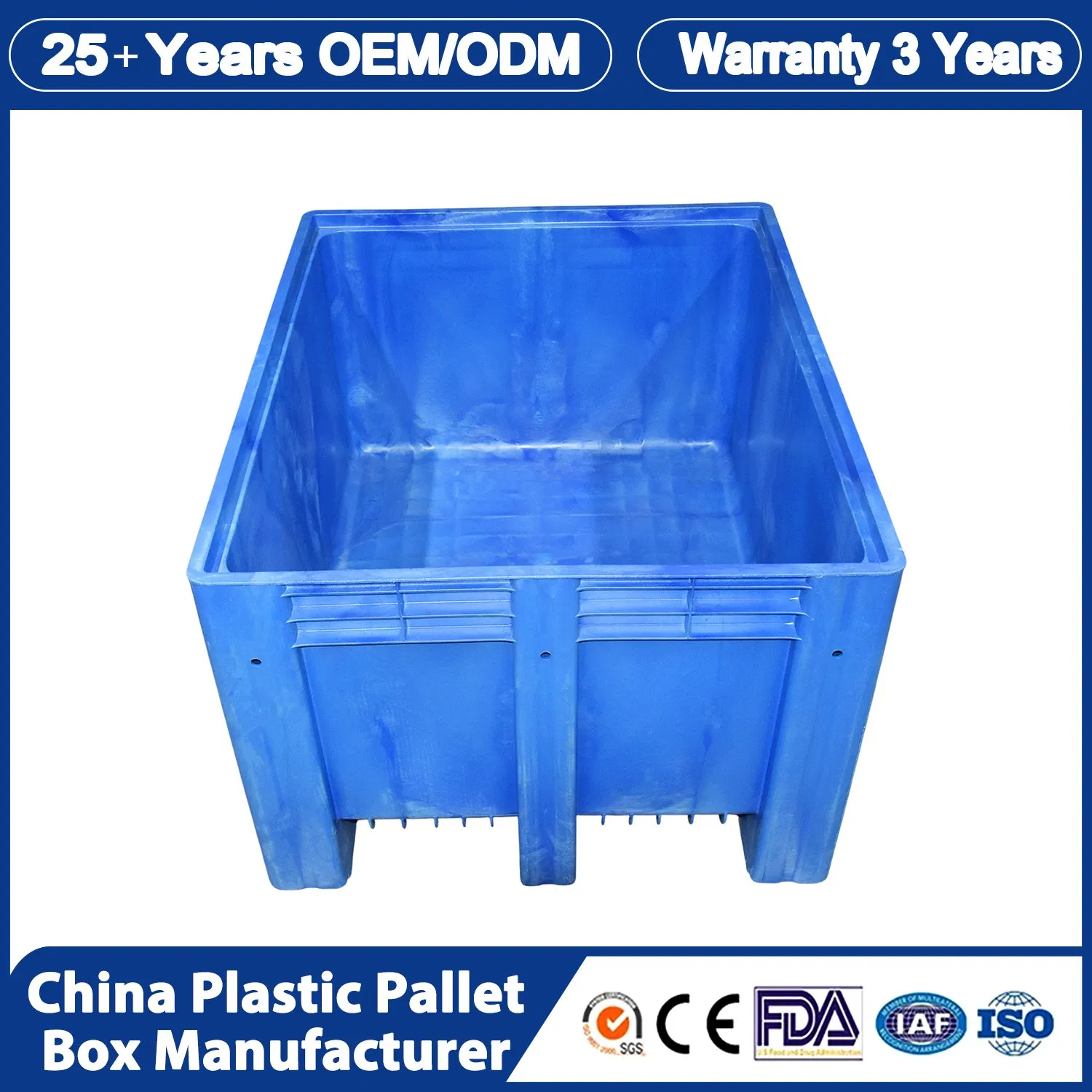 Automated Plastic Pallet Container for Fruit Picking and Handling with Seamless Integration and RFID Tracking Technology Smart Farming Solution