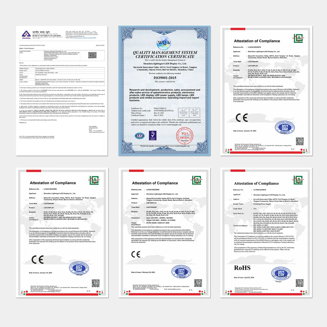 Certifications