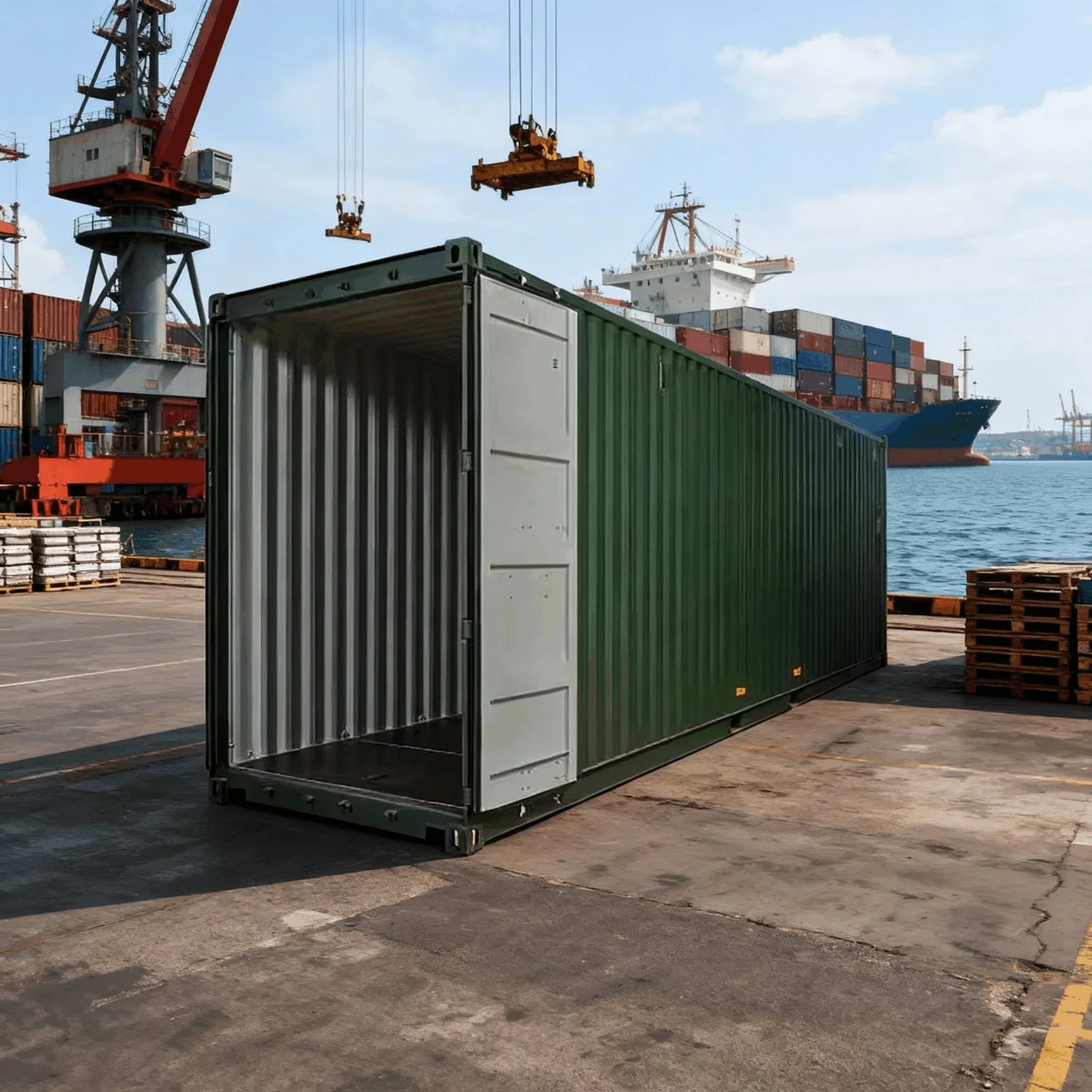 Advanced 20FT Dry Container Equipped with Real Time Location Tracking and Condition Monitoring Sensors for Smart Logistics