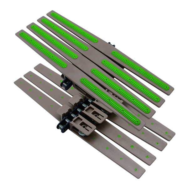 1873tw Low Friction Rubber Top Spiral Conveyor Chain