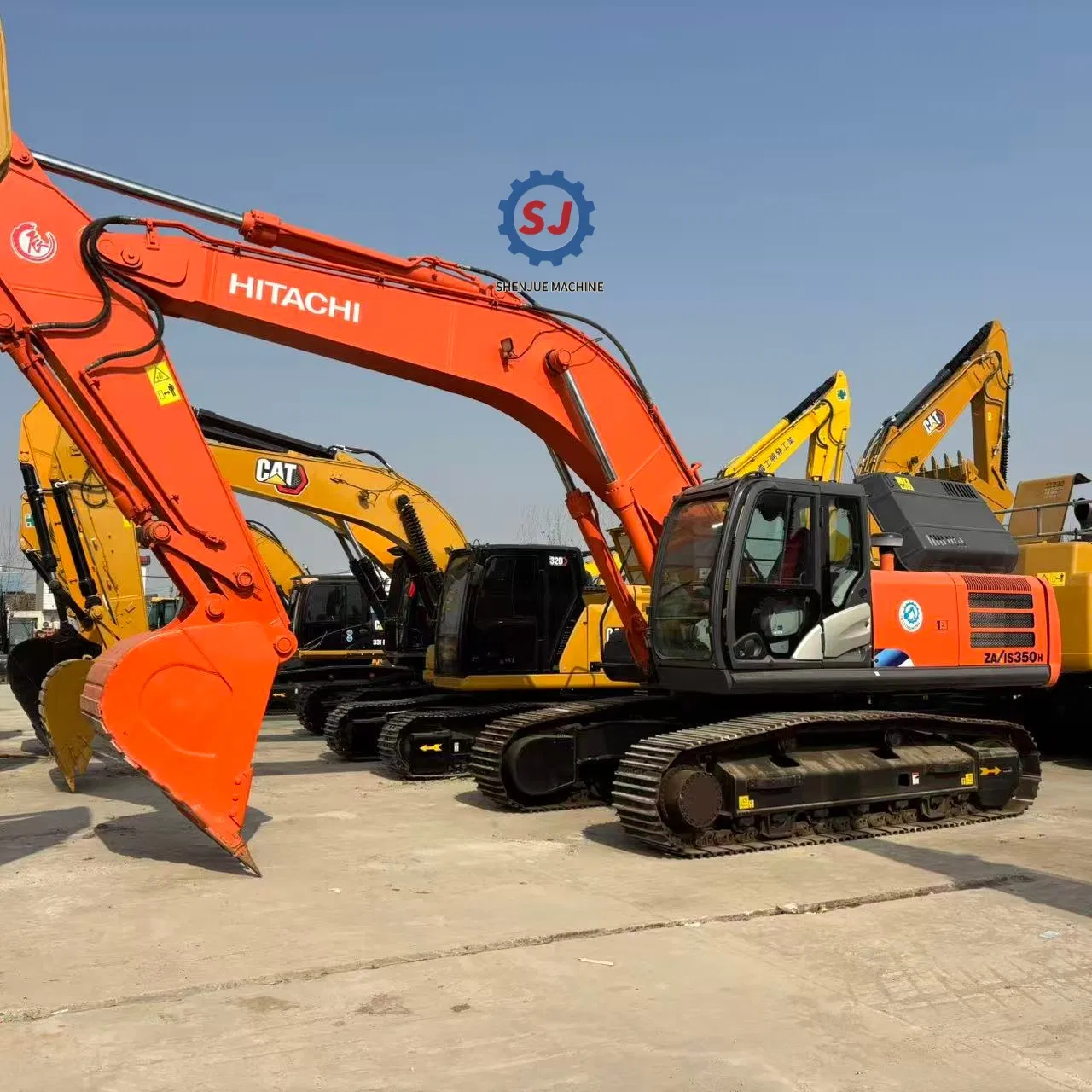 Construction Excavator Hitachi Zx350h Excavator Japan Original 35 Ton Excavator used Isuzu Engine