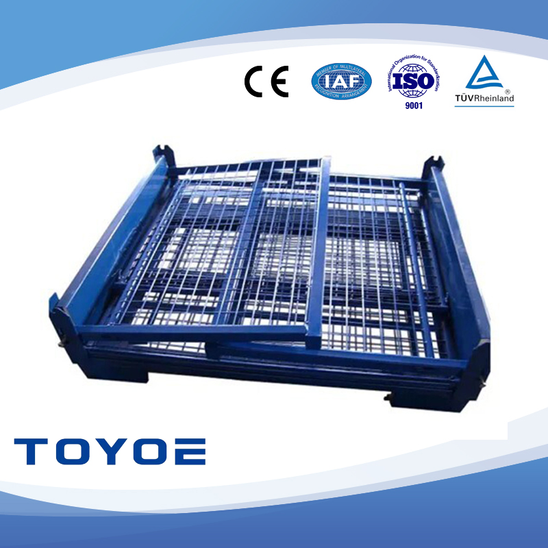 RFID Logistics Tracking High-Load Shipping Rack Metal Container Storage Rack Iron for Storage and Transportation of Heavy Components
