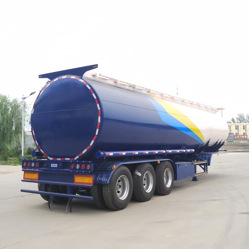 Anti-Corrosive 3-Axle Multi-Compartment Stainless Steel Tank Trailer Oil Tank Trailerfor Various Liquid Transportation Dangerous Goods Transport
