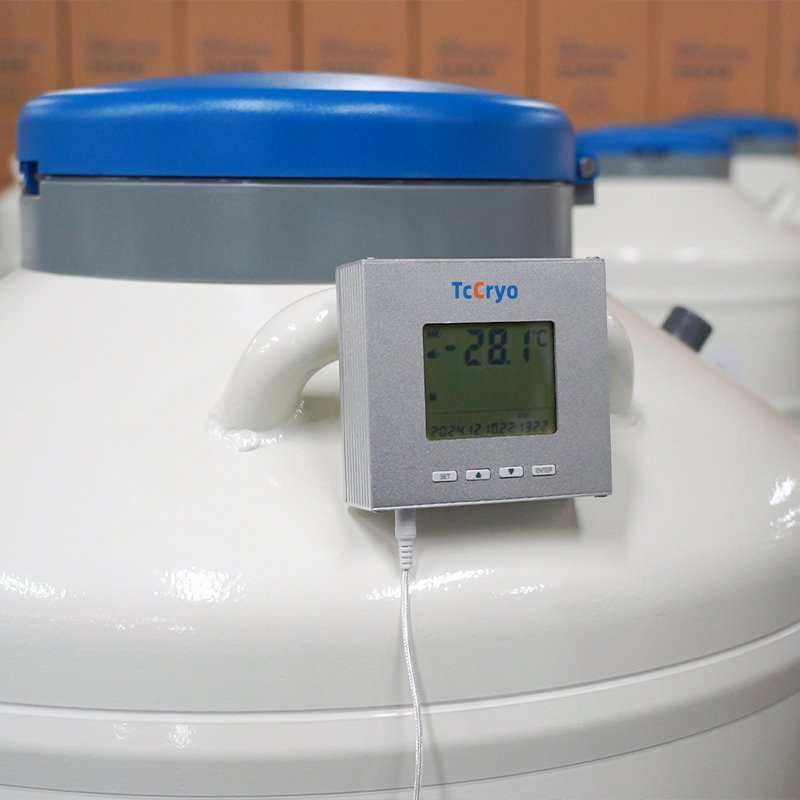 Tccryo Yds-10 Liquid Nitrogen Bottle Lightweight Large Caliber 125mm Freezer Rack Cryo Cell Storage Container for Sample Tracking