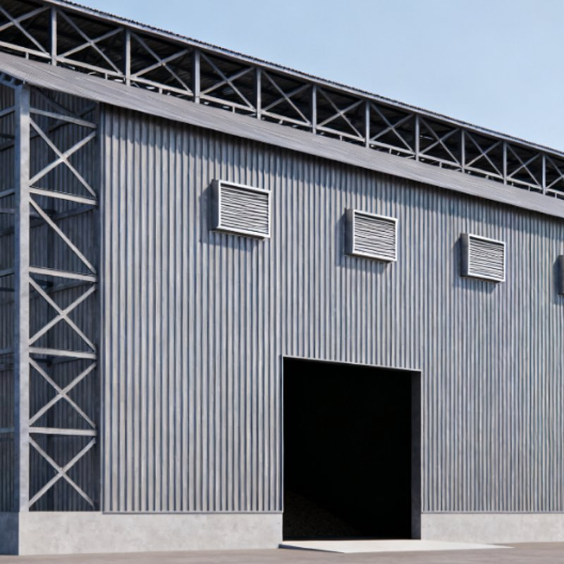 Industrial Steel Structure High Rise Building Storage Shed Warehouse and Plant CE Certified