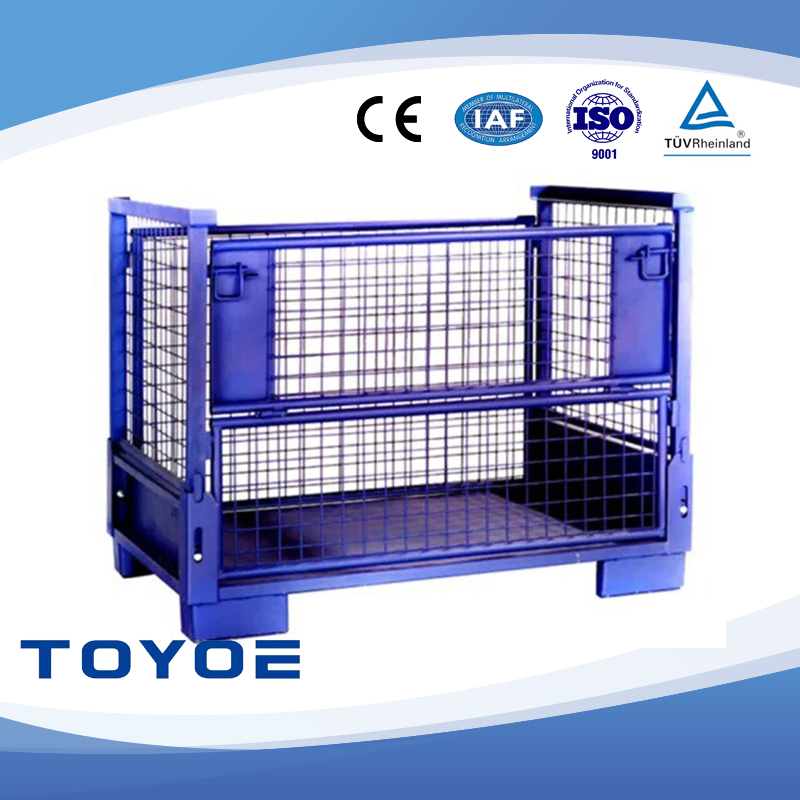 RFID Logistics Tracking High-Load Shipping Rack Metal Container Storage Rack Iron for Storage and Transportation of Heavy Components