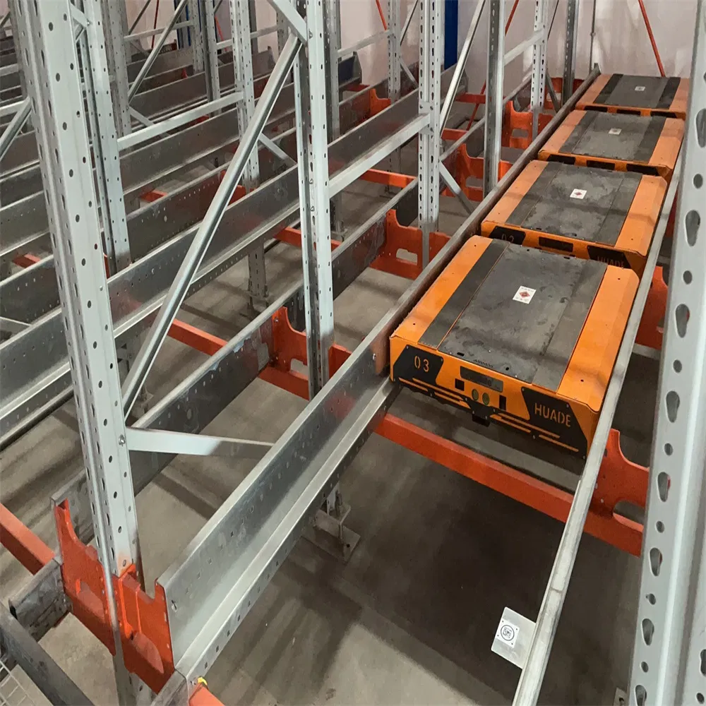 High Speed Automated 4 Way Pallet Shuttle Rack for Smart Supply Chain Warehouse Storage System