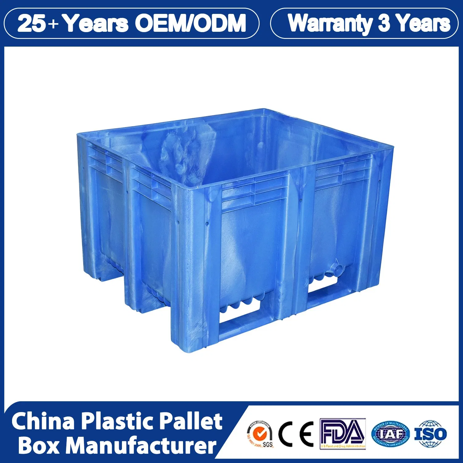 Automated Plastic Pallet Container for Fruit Picking and Handling with Seamless Integration and RFID Tracking Technology Smart Farming Solution