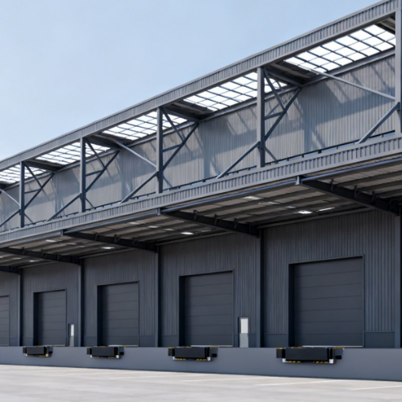 Industrial Steel Structure High Rise Building Storage Shed Warehouse and Plant CE Certified