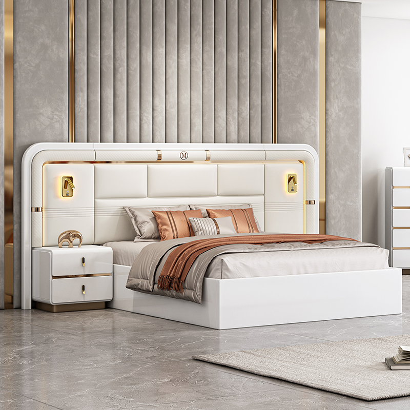 Foshan Wholesale House Modern King Size Hotel Bed Room Sets Double Wooden Frame Storage Full Contemporary Home Luxury Bedroom Set Furniture