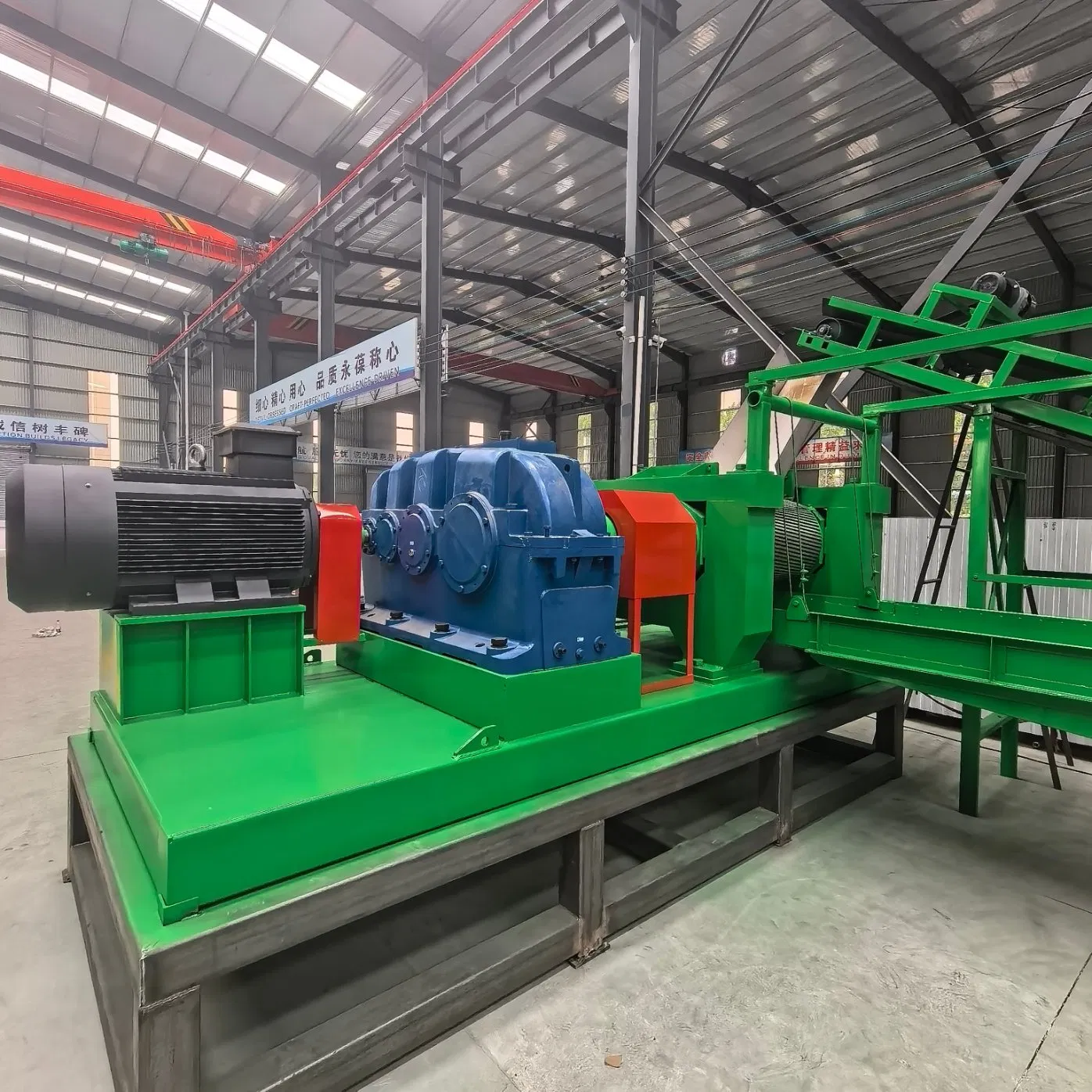 Full Automatic Waste Tire Crushing Machine for Making Rubber Crumb to Rubber Powder Manufactures Plant Tyre Recycling Production Line Use