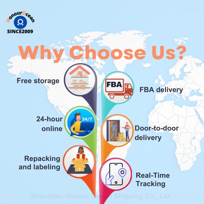 Door to Door Freight Forwarder China to USA Shipping Agent to USA Amazon Fba FCL LCL DDP Logistics Service