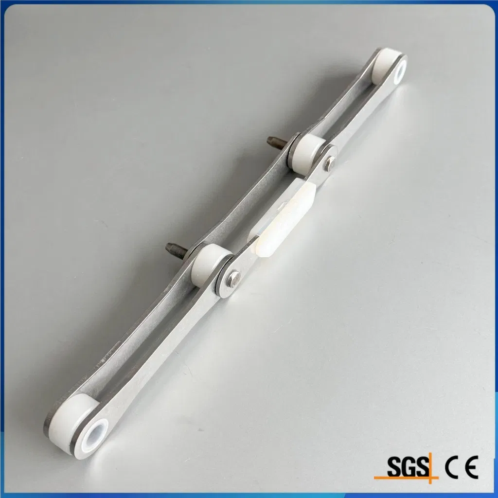 High Durability C208AHL Food Grade Stainless Steel Ice Cream Cold Drink Nylon Roller Conveyor Chain for Industrial Production Lines