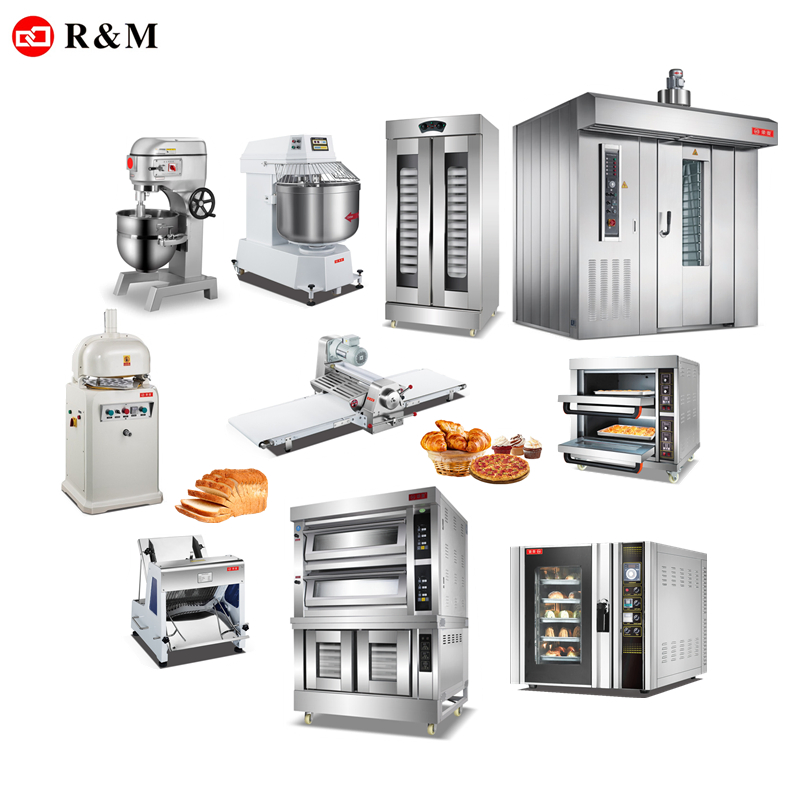 Full Set Complete List Guangzhou China Supplies CE Price Automatic Industrial Food Baking Machine Mini Bread Commercial Oven Bakery Equipment for Sale Machinery