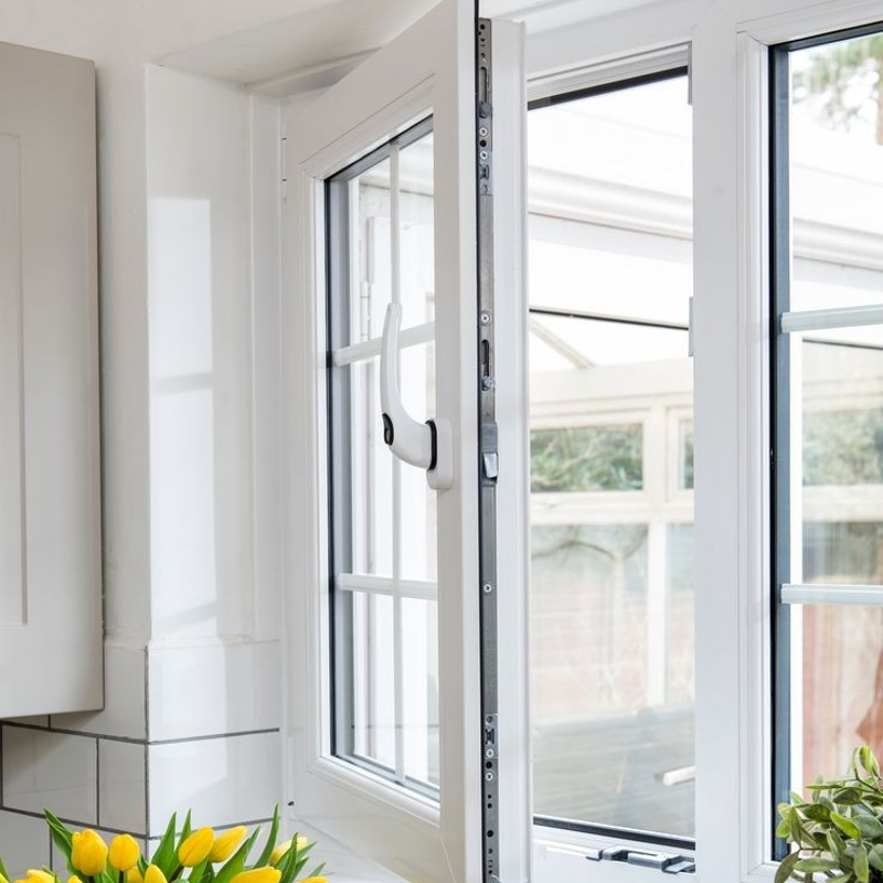 Custom Prefab Houses Windows Competitive UPVC Window Double Glazing Swing