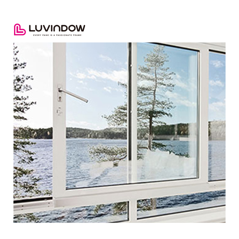 Luvindow Double Glazed 3 Tracks Garden 1.2x1.2 Sliding System windows Security Window Aluminium Sliding Window