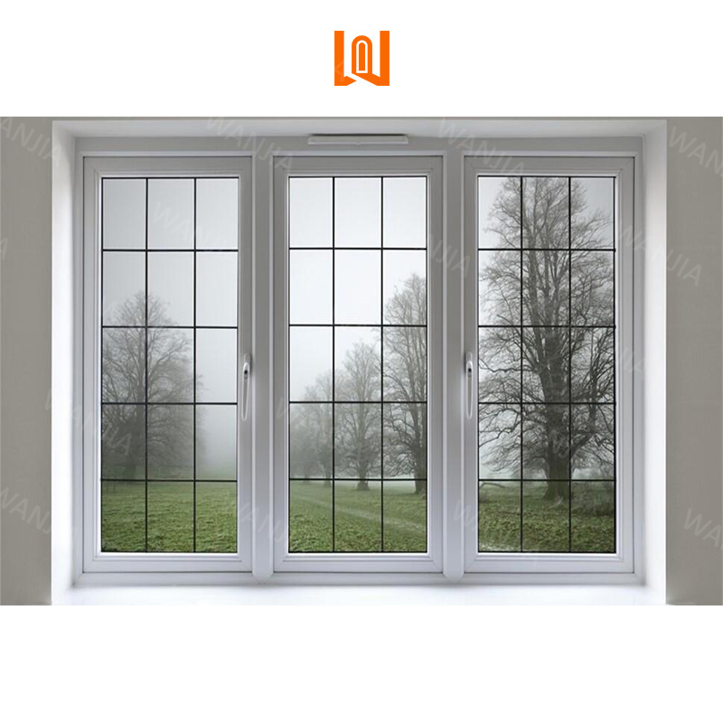 Residential Commercial Custom Replacement Plastic Frame PVC UPVC Casement French Windows