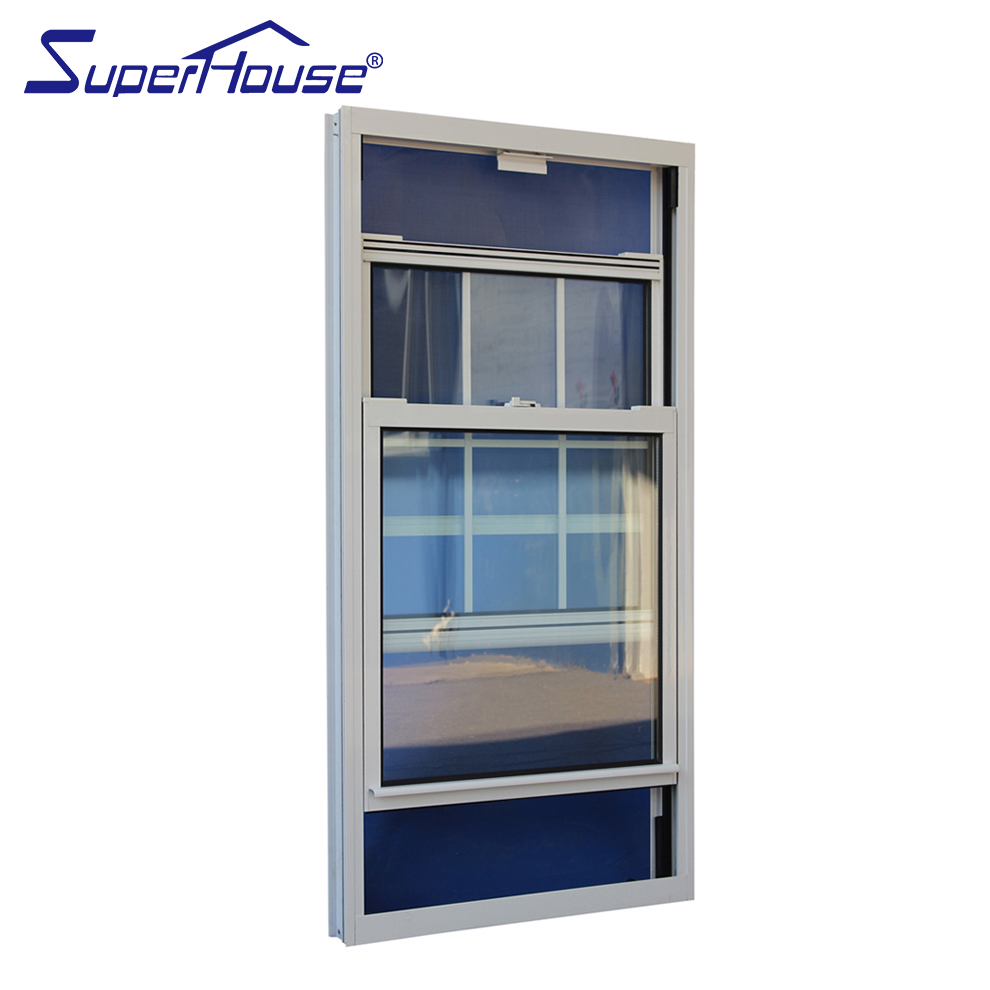 AAMA Standard Upvc Double Hung Window with Tilt 24/NFRC Certified Plastic Graphic Design Stainless Steel Fiberglass Sliding