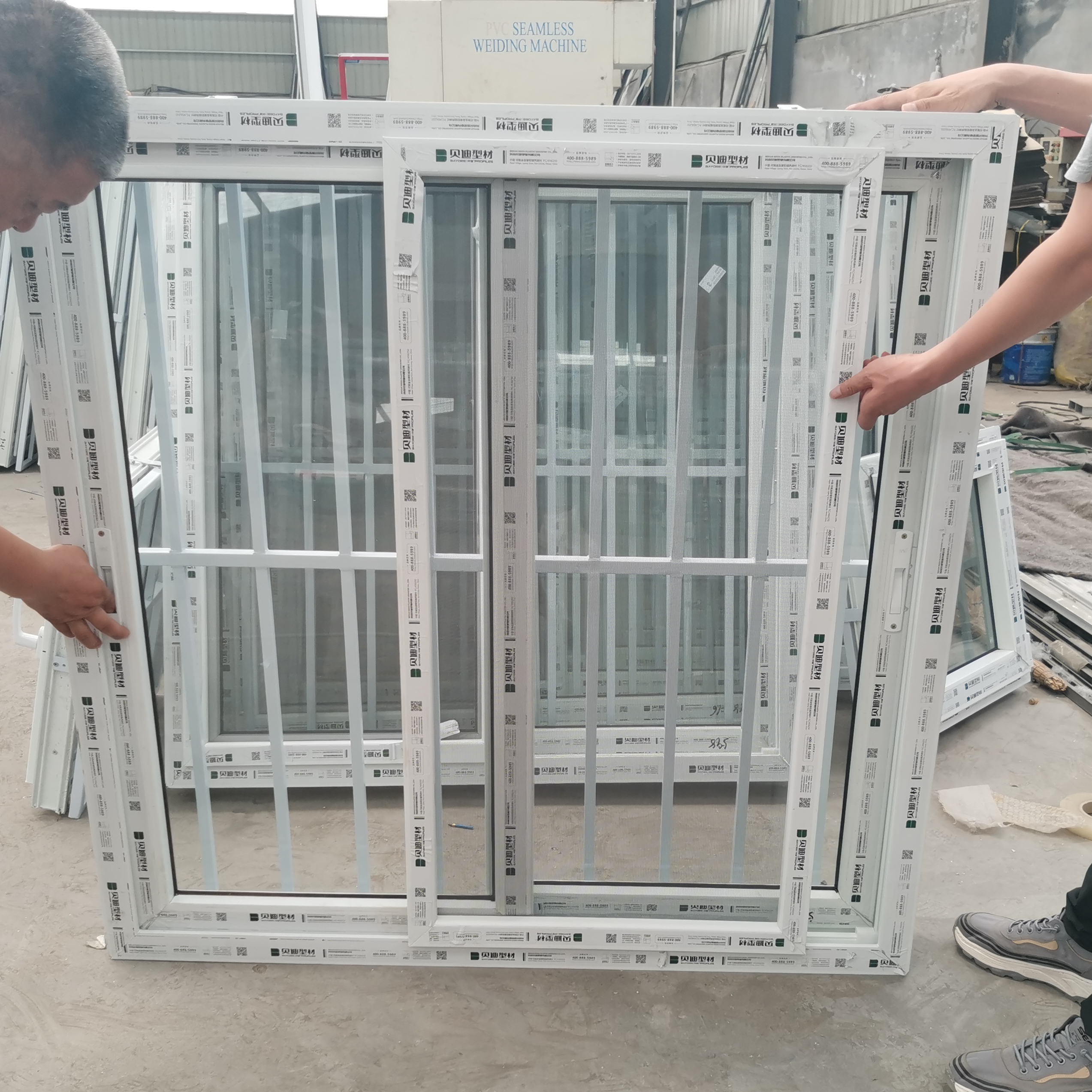 Factory Direct Price UPVC Latest Burglar Bars Security Window Design UPVC Double Glazed Sliding windows