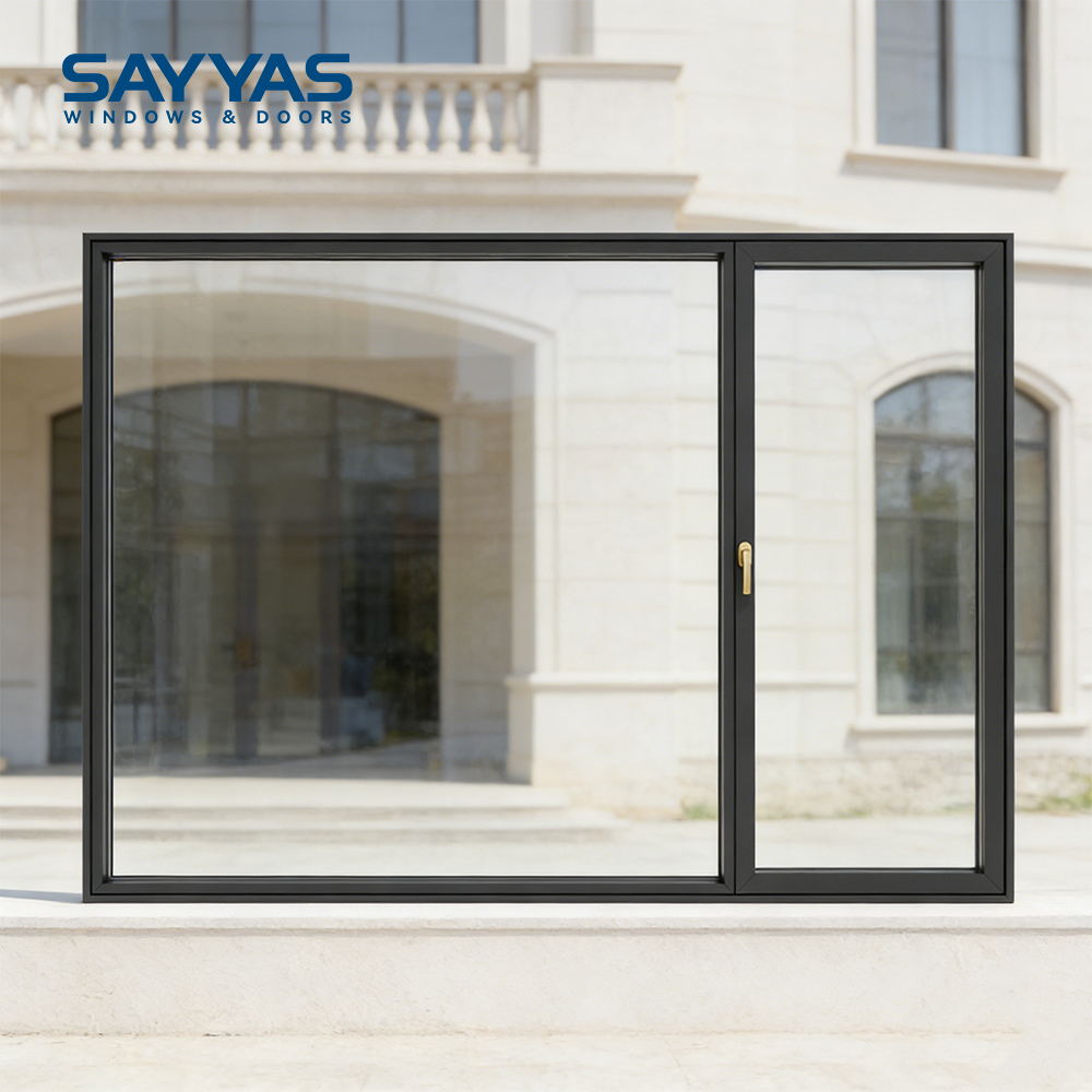 Residential Replacing Modern Kitchen Bathroom Soundproof Glass Windows 5G Aluminum Clad UPVC Window Only Opening Sashes 5 Year