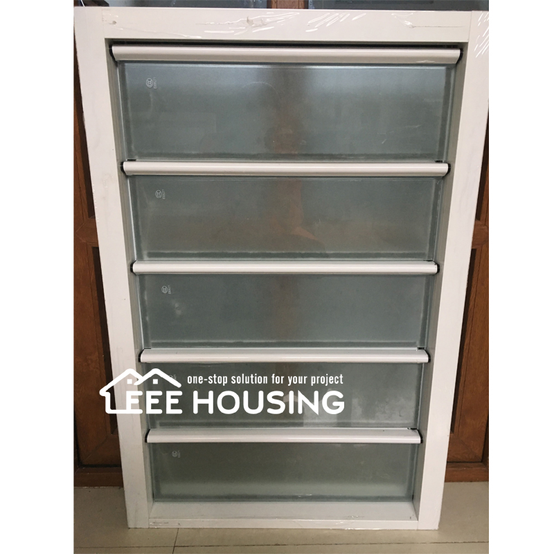 Factory Supply Safeguard Aluminium Frame Adjustable Inbuilt Security Jalousie Louvre Shutter Window