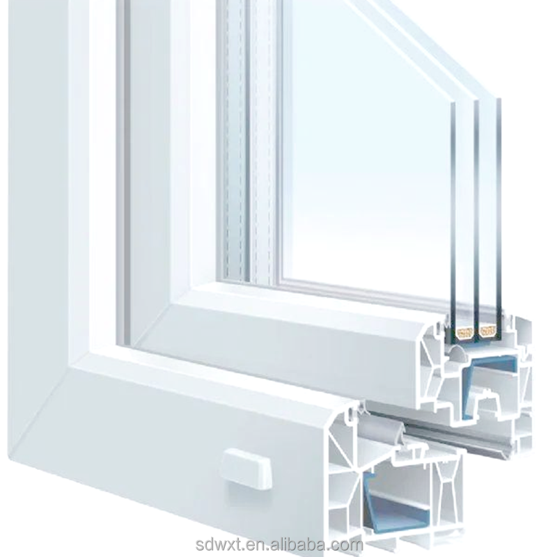 Hurricane Impact Modern Chinese Manufacturer Conch UPVC Profile Sliding Plastic Windows