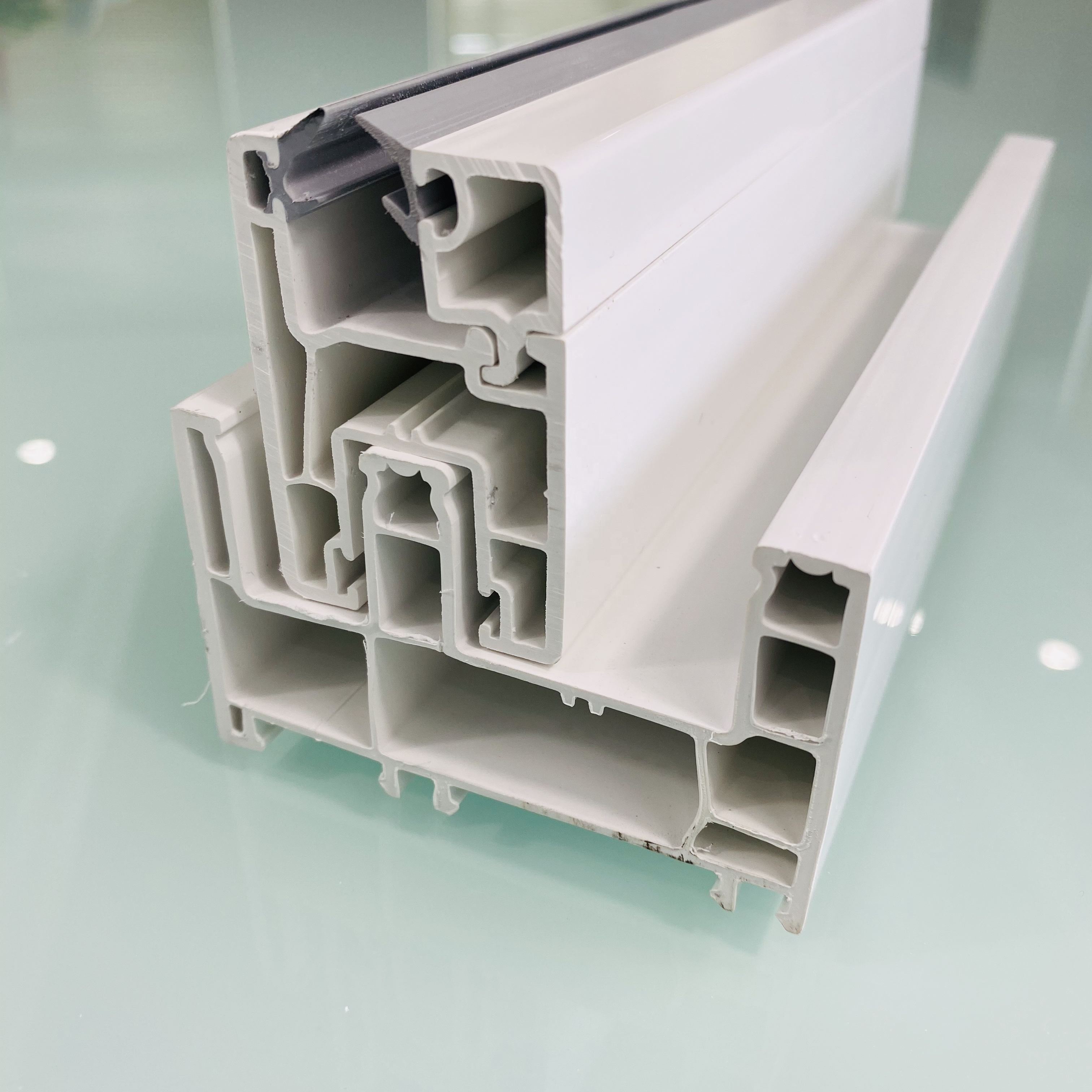 Double Glazed PVC Windows And Doors Eco-friendly UPVC Profile For Casement Windows Thermal Insulation Upvc Profile Manufacturers