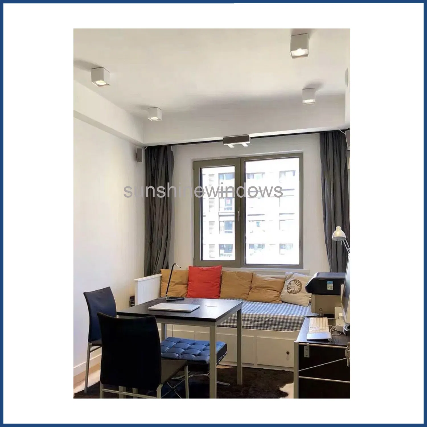 Customized Heat Insulation Soundproof UPVC Fixed Casement Window