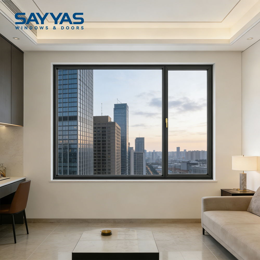 Residential Replacing Modern Kitchen Bathroom Soundproof Glass Windows 5G Aluminum Clad UPVC Window Only Opening Sashes 5 Year