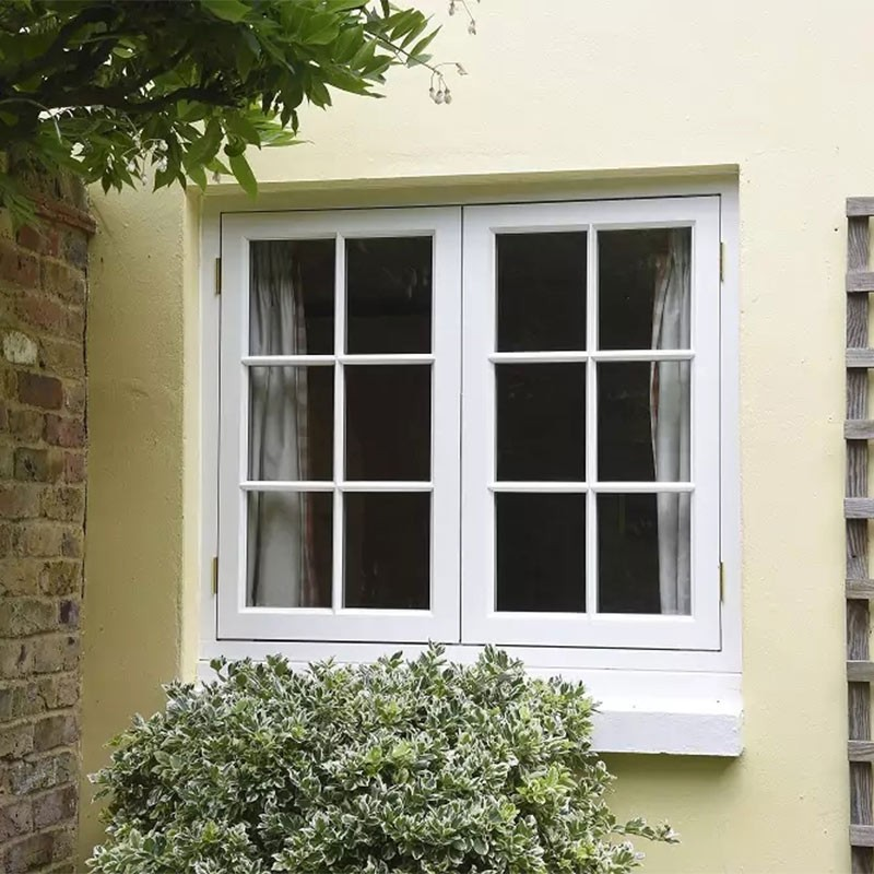 Soundproof and Windproof Glass UPVC Windows, Double-layer Insulated Glass Vinyl Sliding PVC windows