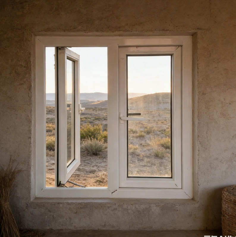Custom Color Weather Resistant Energy Saving UPVC Casement Windows