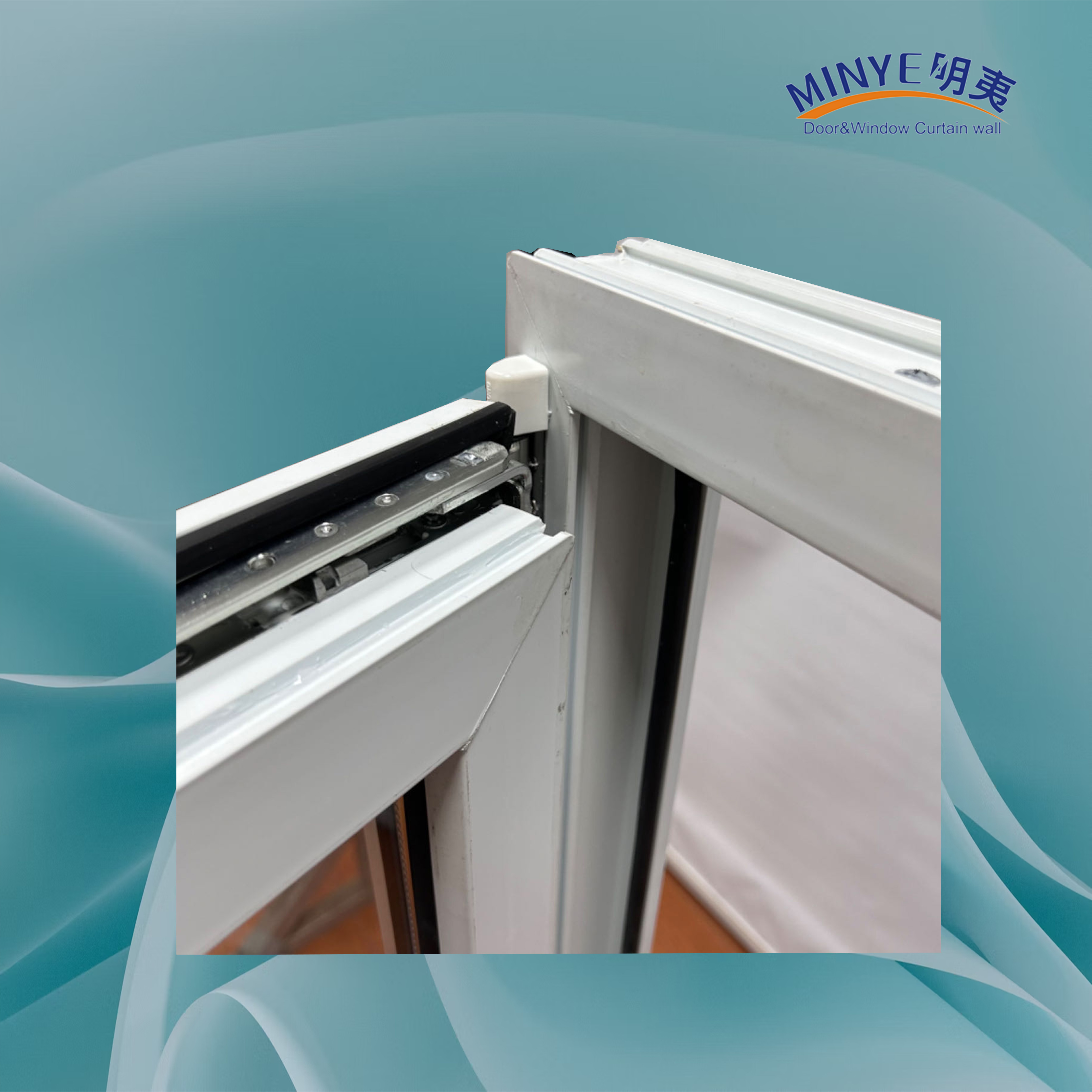 Upvc Tilt and Turn Window Kin Long Chinese Top Brand Hardware Vinyl Window Good Sealing Double Tempered Glass
