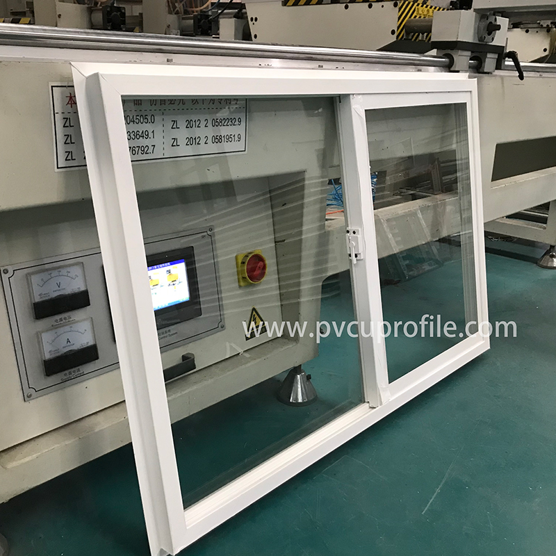 American Style UPVC Single Hung Vinyl Windows