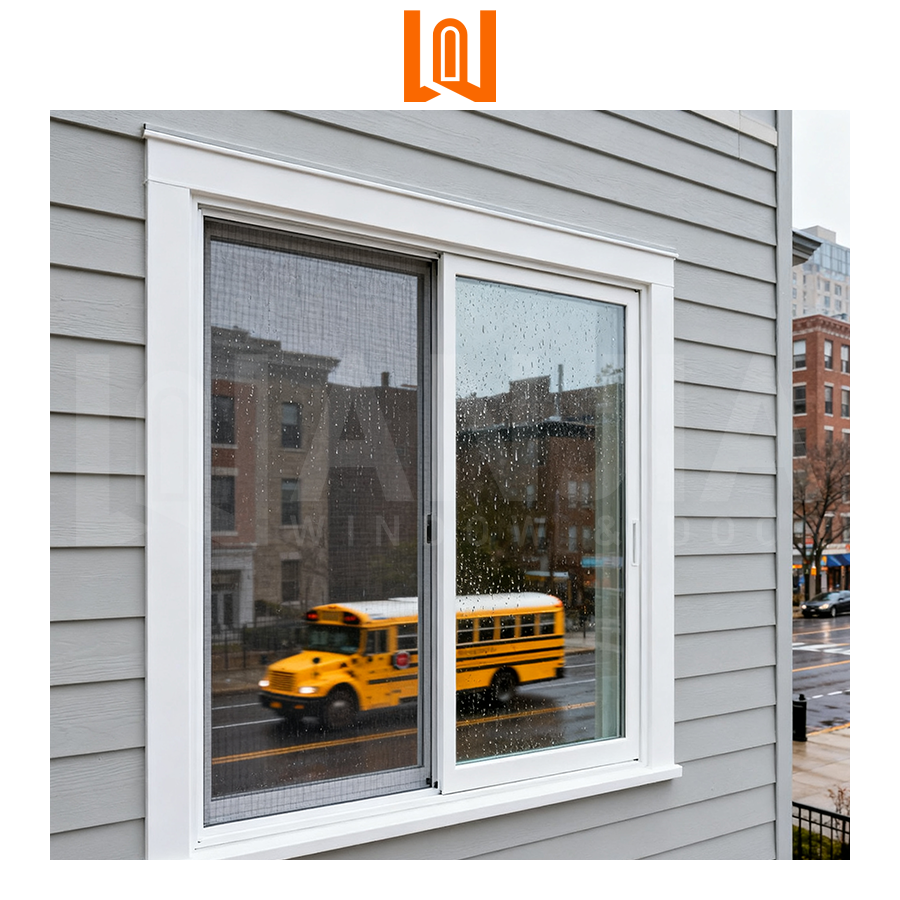 Wholesale Vinyl House Slide Windows Anti Impact Rated Glass windows Two Tracks Soundproof Sliding Pvc Windows
