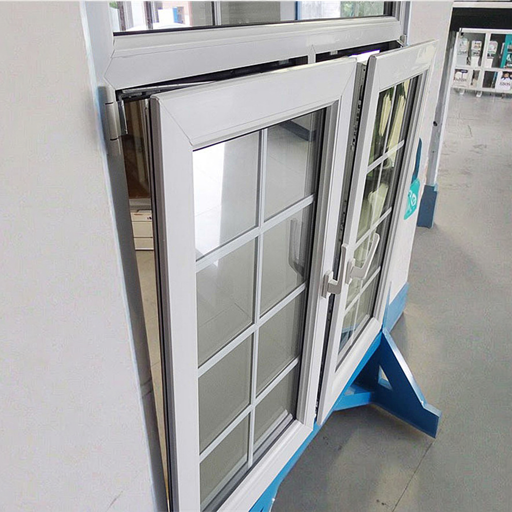 Ace Custom Manufacturer Best Quality PVC Window With Hardware Plastic UPVC Casement Window