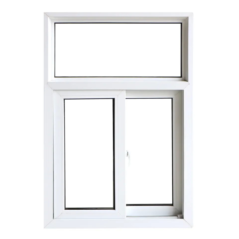 Custom Color UV Resistant UPVC Sliding Windows for Apartment, Villa and Office