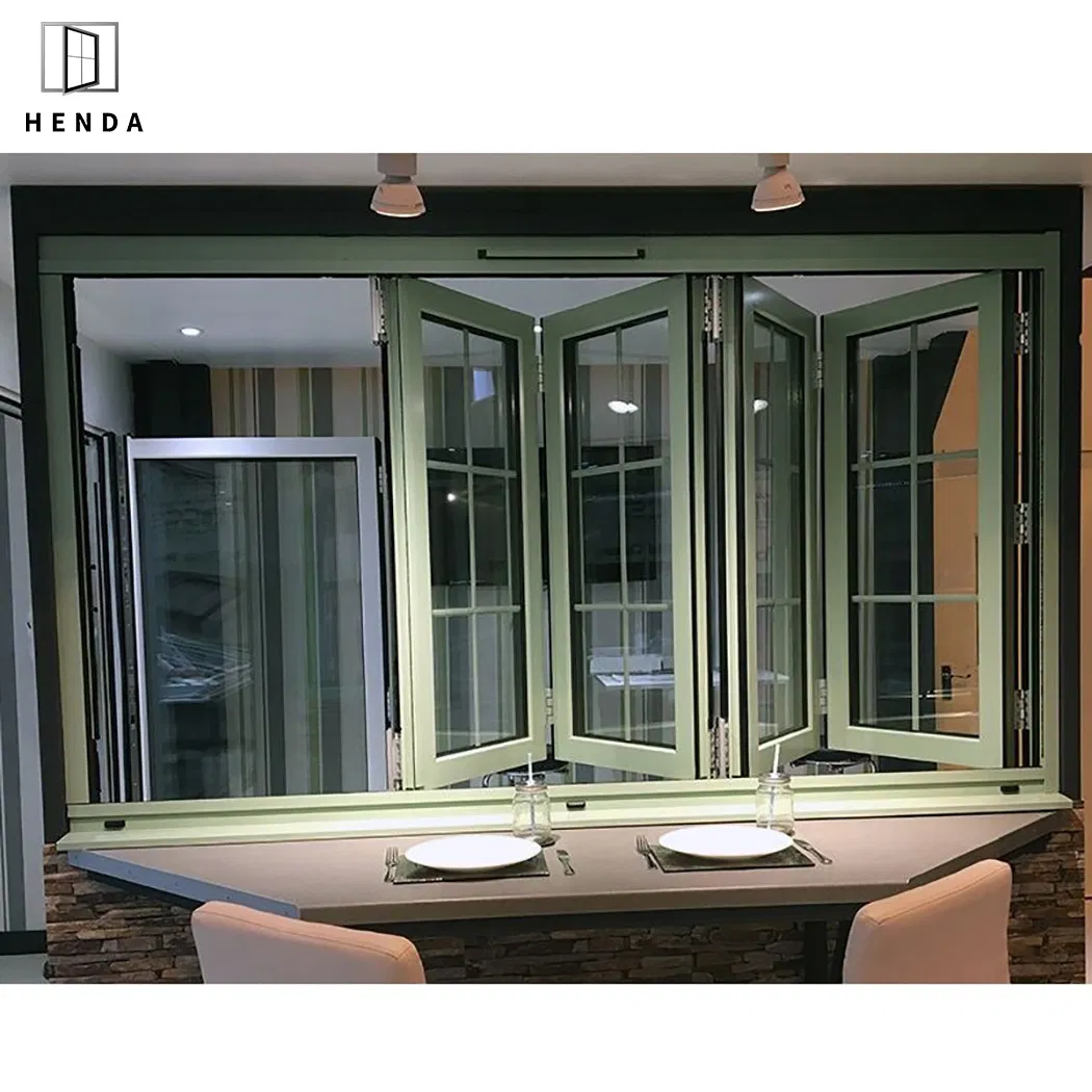 Hurricane Impact Window Profile Shutter Roller Window Grill PVC/UPVC/Aluminum Folding Window