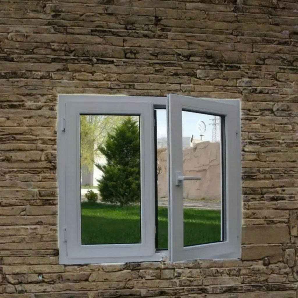 Contemporary Horizontal Aluminum Alloy PVC Rolling Tempered Glass Window Multi-Chamber Superior Thermal Insulation Noise