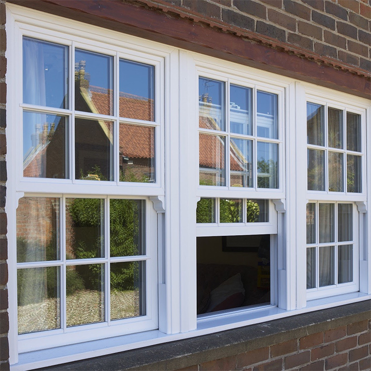 Apartment Home Hotel Modern Double Hung Sash windows Design Vertical up Down Sliding Upvc Glass Window