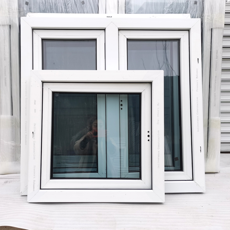 Customization European Design UPVC windows Double Glazing Swing PVC Casement Window 2024