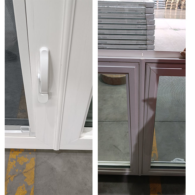 American Style Crank Casement Impact Resistance Glass Windows for USA Upvc Window Customized Size WEIKA Windows Design Pvc