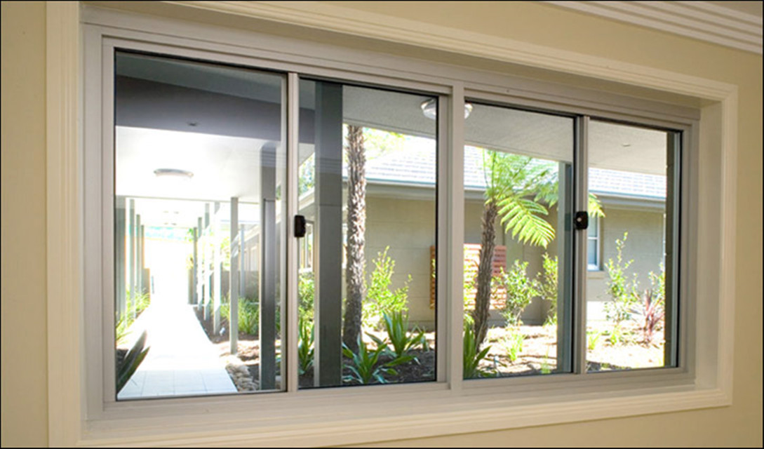 Factory Price Curved Bay Design Double Glazed Glass 3 Tracks House Aluminum Balcony Glass Curtain Sliding Window