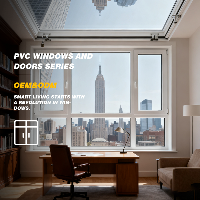 Modern Popular UPVC Vinyl Window UPVC Vinyl Swing Windows With Commercial Windows