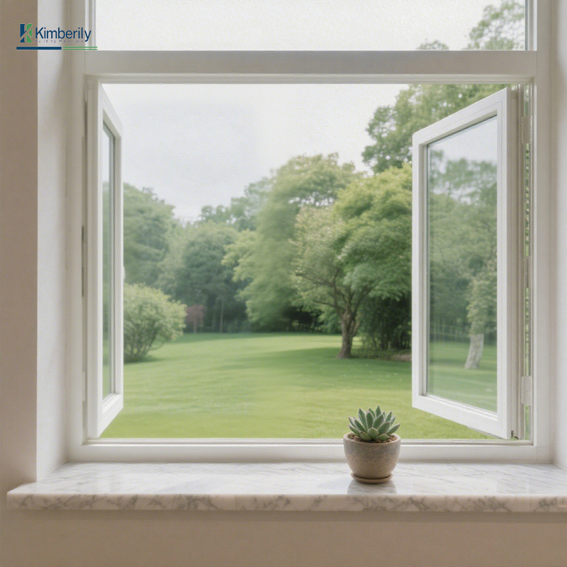 Hot Sale Modern PVC Swing Casement Windows Soundproof Windproof for Kitchen Villas Germany Hardware Factory Direct Customized
