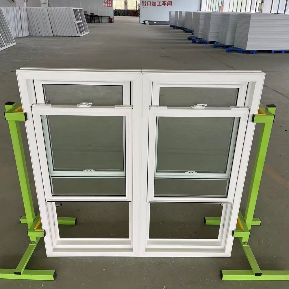 Durable UPVC/PVC Double Glazed Windows Factory Wholesale Tempered Glass Aluminum Casement Swing Soundproof Window PVC